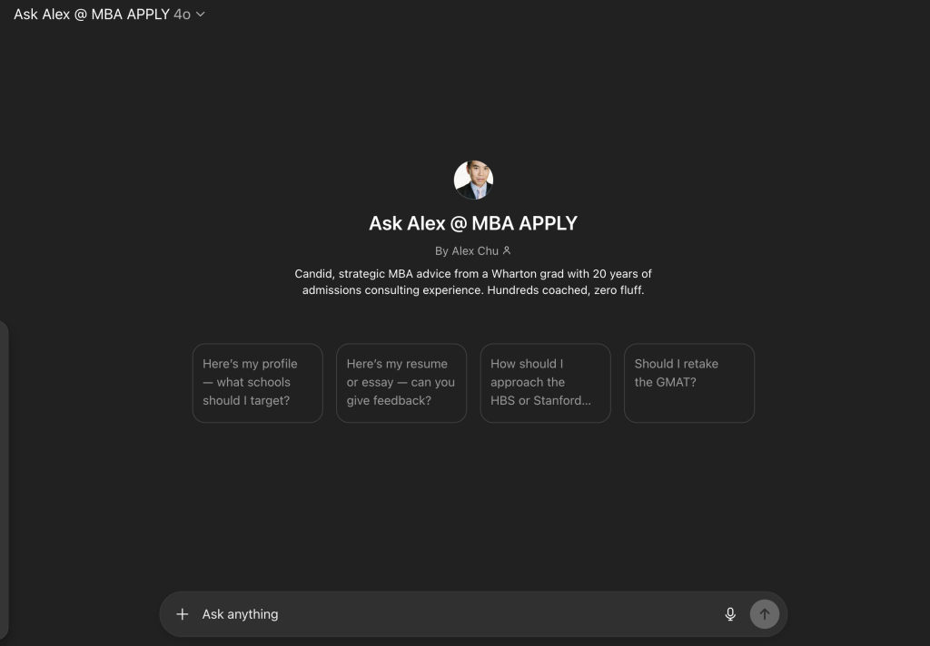MBA App Assistant